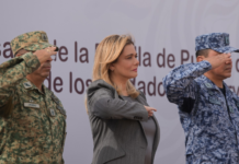Maru Campos acompaña ceremonia conmemorativa por el CLXIV aniversario de la Batalla de Puebla
