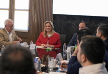 Maru Campos se reúne con líderes de la iniciativa privada