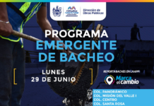 Atenderá Municipio 10 zonas con bacheo este lunes 29 de junio
