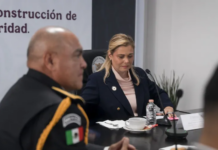 Maru Campos encabeza sesión de la Mesa de Seguridad en las instalaciones de la Guardia Nacional