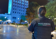 Refuerza Policía Municipal vigilancia nocturna en el Centro para prevenir robos y brindar mayor seguridad
