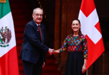 México y Suiza fortalecen lazos comerciales; Sheinbaum recibe al presidente Guy Parmelin
