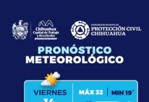 Prevé Protección Civil Municipal lluvia este viernes y temperaturas templadas el fin de semana
