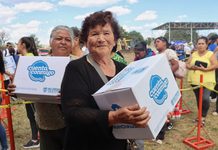Lleva Secretaría de Desarrollo Humano 300 apoyos alimentarios de NutriChihuahua a familias de Bachíniva