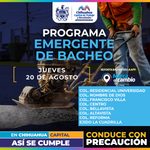 Ocho zonas tendrán bacheo este jueves 20 de agosto: Municipio