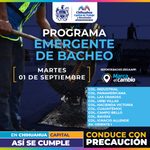 Atenderá Municipio diez zonas con bacheo este martes 1 de septiembre