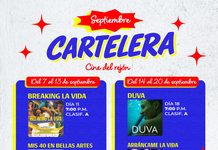 Invita Gobierno Municipal a disfrutar la cartelera de septiembre en el Cine del Rejón