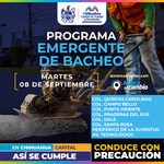Atenderá Municipio ocho zonas con bacheo este martes 8 de septiembre