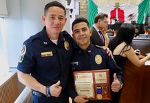Cristian Ríos, policía municipal reconocido con la Medalla al Mérito Policial 2026