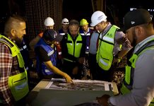 Supervisa Marco Bonilla avances en la Gaza de Teófilo Borunda; trabajos alcanzan 40%