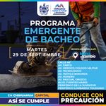 Atenderá Municipio diez zonas con bacheo este martes 29 de septiembre