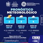 Prevé Protección Civil Municipal fin de semana nublado y con probabilidades mínimas de lluvias