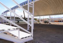 Alcanza construcción de domo y cancha de usos múltiples en CECyTECH plantel 21 más del 50% de avance: Municipio