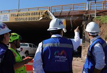 Supervisa Alcalde René Chavira daños en jardinera de Teófilo Borunda y Universidad; preparan trabajos de reparación