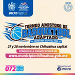 Invita Municipio a equipos a participar en el Torneo Amistoso de Básquetbol Adaptado