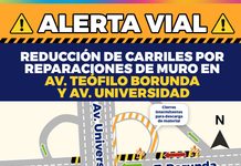 Reducirán carriles en Teófilo Borunda por reparaciones de muro de jardinera: Municipio