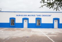 Rehabilita Municipio cancha deportiva en la comunidad Chuvíscar